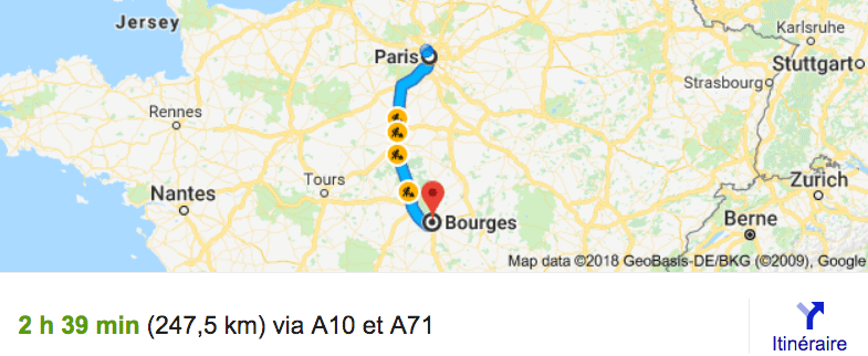 Private Transfer From Paris To Bourges With Driver And Car