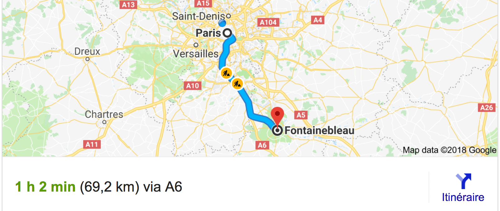 Private transfer from Paris to Fontainebleau with driver and car
