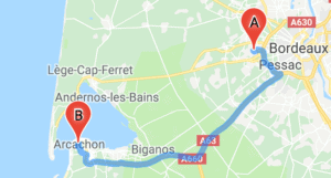 transfer bordeaux arcachon