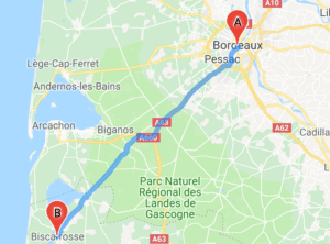 transfer bordeaux biscarrosse