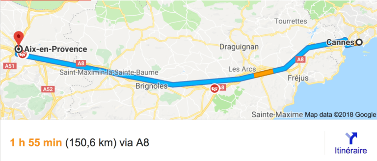 Private transfer from Cannes to Aix en Provence with Driver and Car
