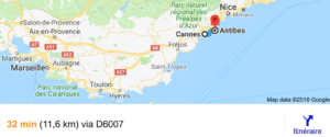 transfer cannes antibes