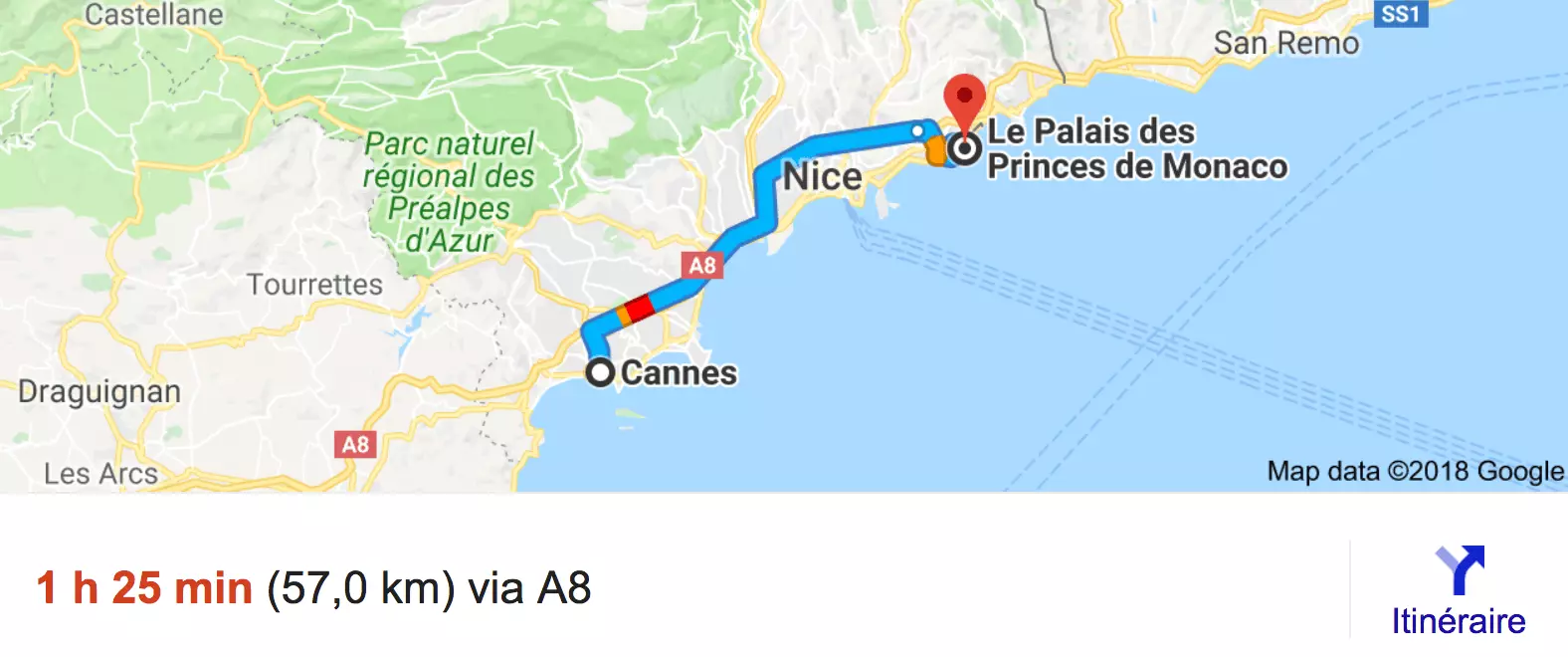 Private transfer from Cannes to Monaco with Driver and Car