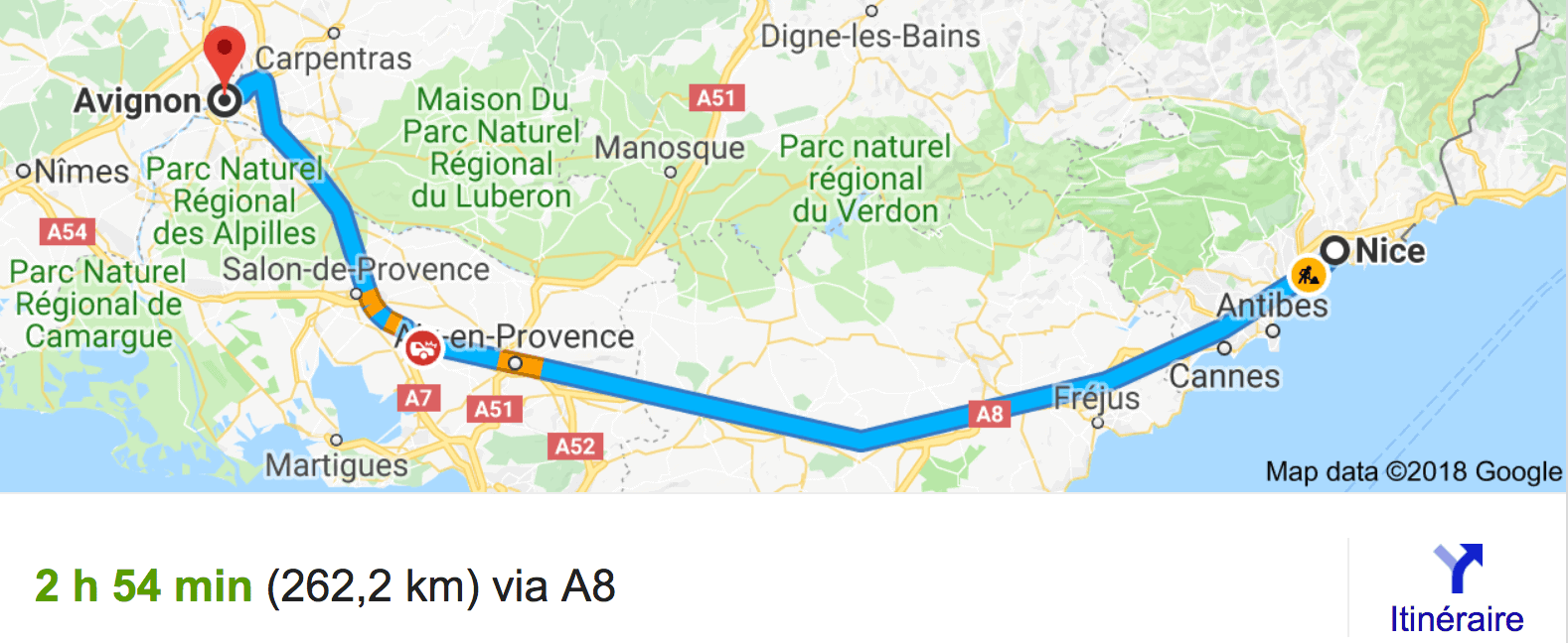 Private transfer from Nice to Avignon with Driver and Car