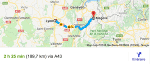 transfer lyon megeve