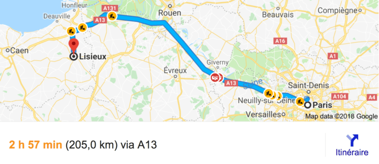 Private transfer from Paris to Lisieux with Driver and Car