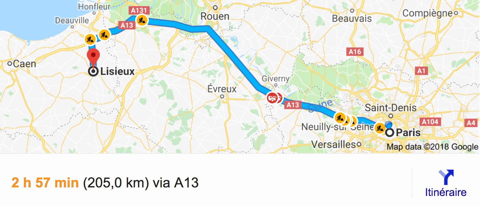 Private transfer from Paris to Lisieux with Driver and Car