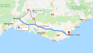 Transfer Nimes Saint Tropez