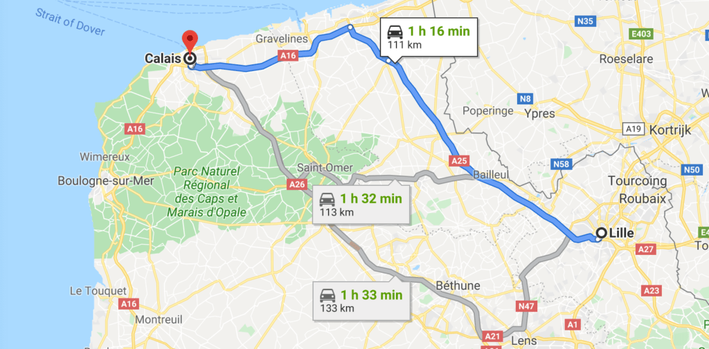transfer lille calais