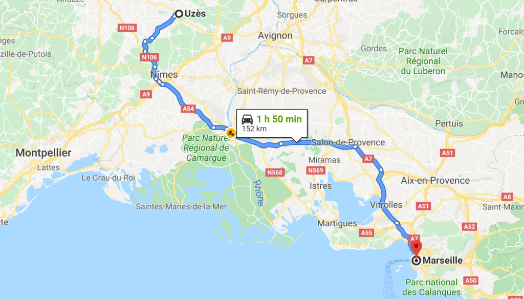 transfer marseille uzes